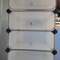 SCARPIERA IN PLASTICA MODULABILE SALVASPAZIO 4 BOX