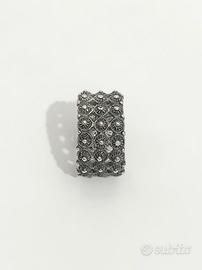 Vintage '70 Anello Argento Brunito a Fascia
