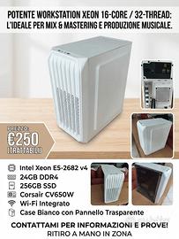 PC desktop xeon SSD 256 GB e 24 GB di ram