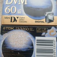 cassette video 5 pezzi TDK  DVM 60 LP 90 minuti