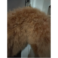 Bolero in piuma di struzzo