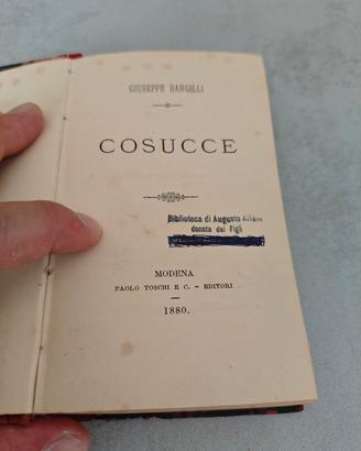 Cosucce Giuseppe Bargilli Modena 1880