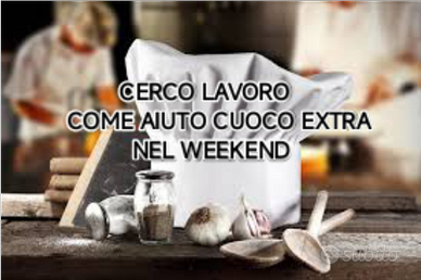 Aiuto cuoco "extra" serale-weekend