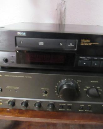 amplificatore technics +-cd sony