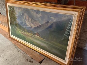 Quadro con cornice legno