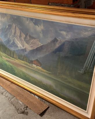 Quadro con cornice legno