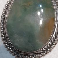 ciondolo in Nefrite e argento  925