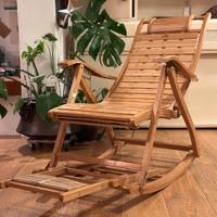 Sedia a dondolo in bambù 