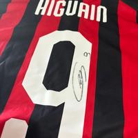 Maglia Milan 2020/21 originale autografata Higuain