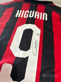 Maglia Milan 2020/21 originale autografata Higuain