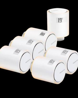 Kit valvole termostatiche netatmo 6pz+rele