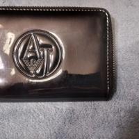 portafoglio vernice nera Armani