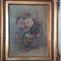 Quadro floreale (olio su tela) circa 70x45