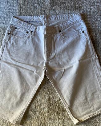 Reign bermuda jeans bianco, tg 47