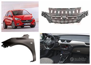 Opel Corsa E frontale cofano fanale airbag freni