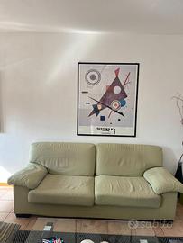 DIVANO 3 POSTI VERDE POLTRONE E SOFA'