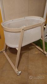 Culla con ruote e materaSso