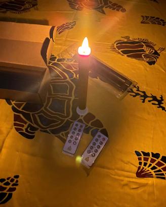 Set 6 Candele LED RosMank Vera Cera Nera Timer