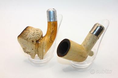 Set di due pipe Inglesi in terracotta