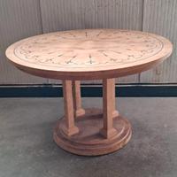 Tavolino rotondo in stile biedermeier