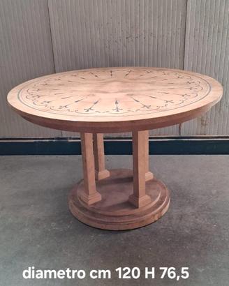 Tavolino rotondo in stile biedermeier