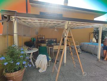 tettoia con telo pvc