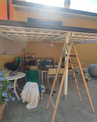 tettoia con telo pvc