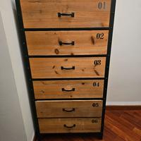 Cassettiera Madison du Monde stile industriale