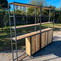 Scaffatalure porta vino vineria mobili stile indus