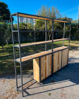 Scaffatalure porta vino vineria mobili stile indus