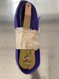 Cinghia di ancoraggio e fissaggio con cricchetto