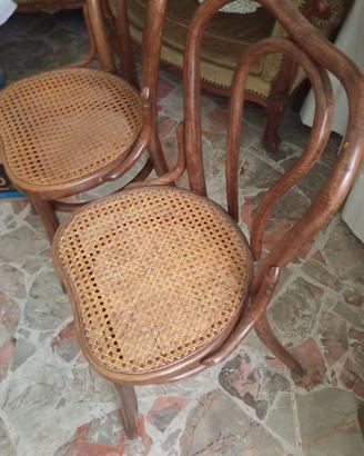 Sedie in rattan