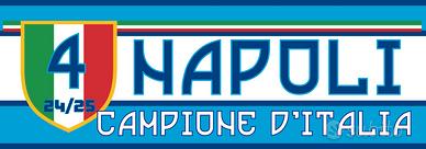 STRISCIONE 2 NAPOLI IN PVC 200X70CM 4 SCUDETTO