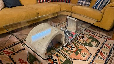 Tavolino salotto in cristallo