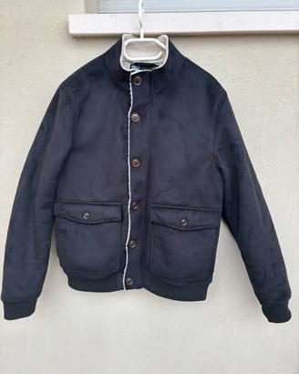 Giacca bomber MRKT in suede con interno in sherpa