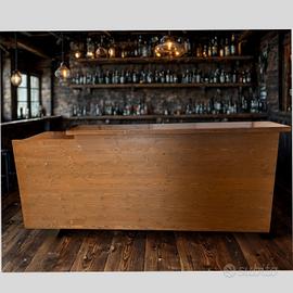 BANCO BAR IN LEGNO MARINO
