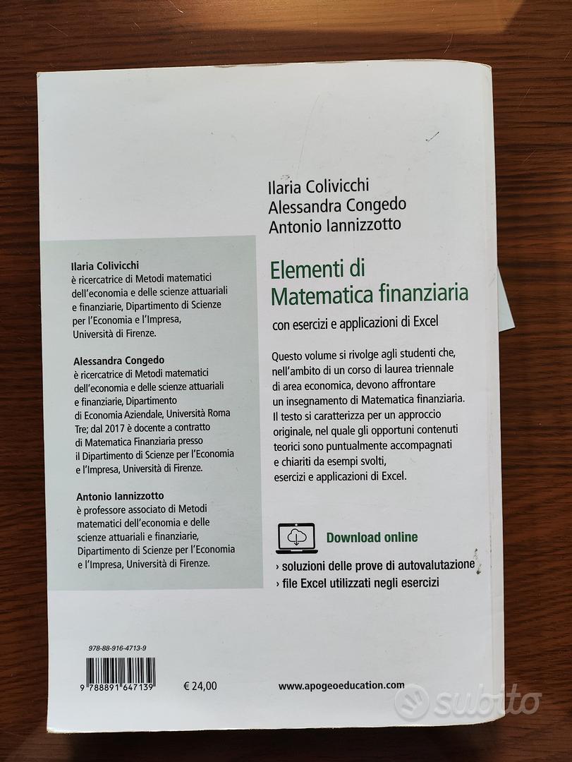 Elementi di Matematica finanziaria