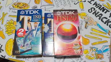 videocassette TDK vergini