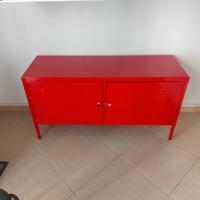 Mobile ikea ps in metallo di colore rosso