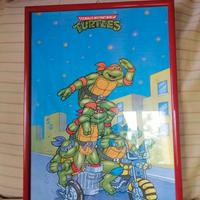 Quadro con poster turtles.