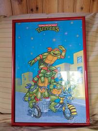 Quadro con poster turtles.