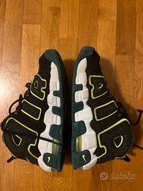 Nike Air More Uptempo Low Nero Geode Verde