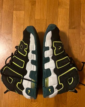 Nike Air More Uptempo Low Nero Geode Verde