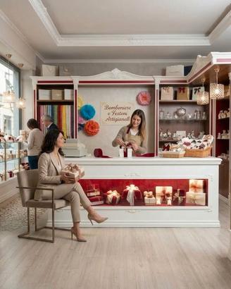 BANCO BIANCO CASSA CON TECA VETRINA 34261