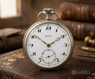 Stupendo orologio tasca Revue prima metà '900