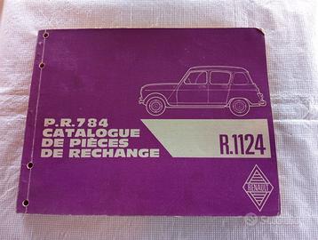 Renault 4 R4 R1124 Catalogo Ricambi Originale