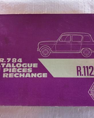 Renault 4 R4 R1124 Catalogo Ricambi Originale