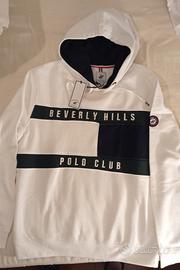 Felpa bianca con cappuccio