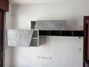 Pensili parete attrezzata moderno