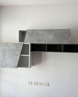 Pensili parete attrezzata moderno